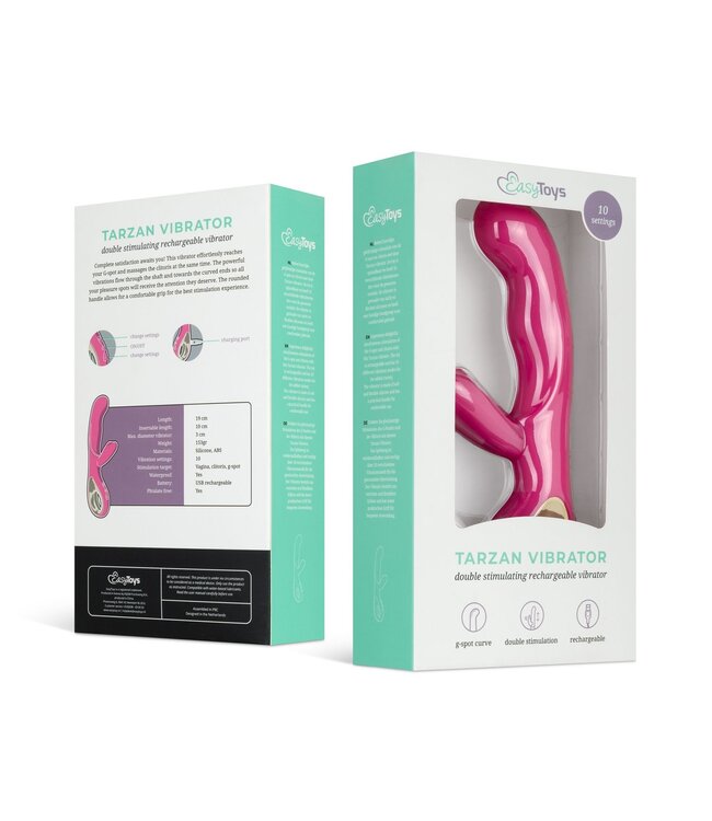 Easytoys Vibe Collection Tarzan Vibrator - Roze