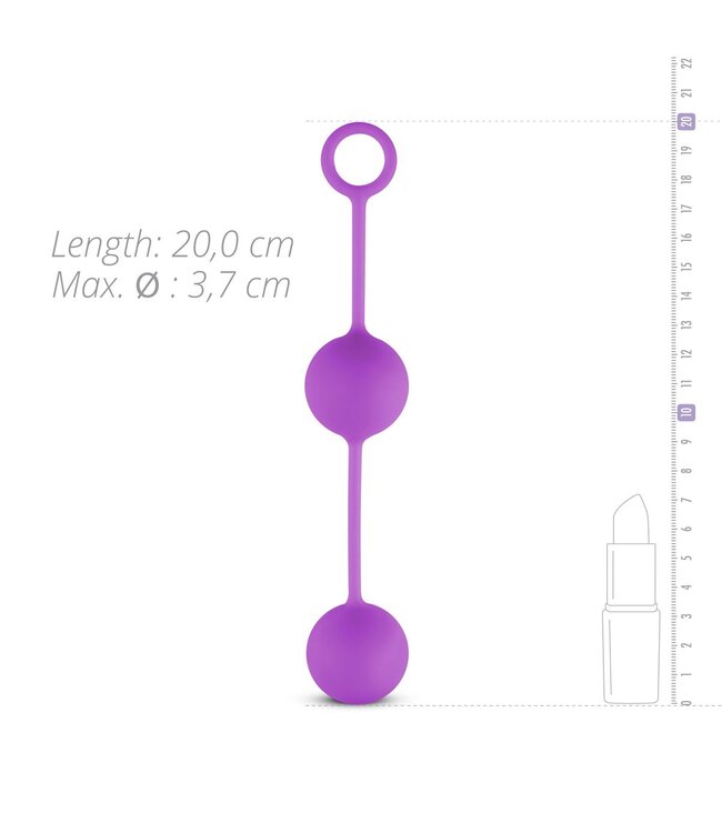 Easytoys Geisha Collection Canon Balls Vaginaballetjes Met Contragewicht - Paars