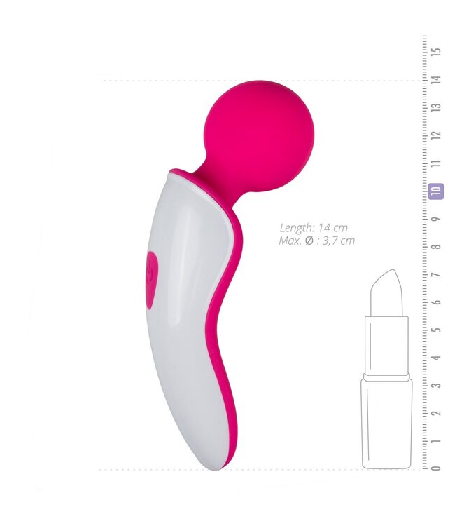 Easytoys Wand Collection Mini Wand Massager - Roze/Wit