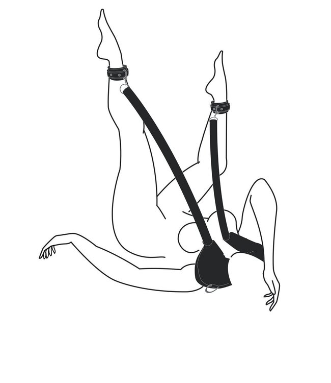 Easytoys Fetish Collection Easytoys Fetish - Pillow & Ankle Cuffs Leg Position Strap