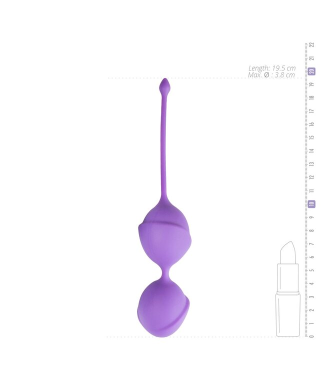 Easytoys Geisha Collection Dubbele vaginaballetjes - paars