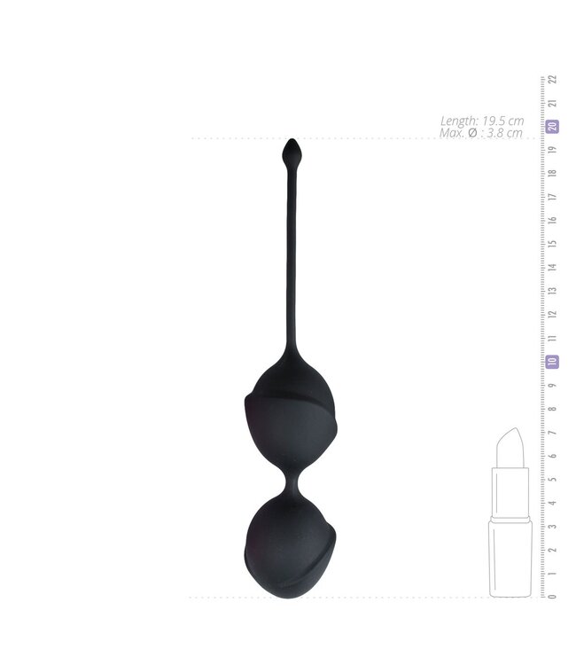 Easytoys Geisha Collection Dubbele vaginaballetjes - zwart