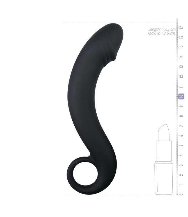 Easytoys Anal Collection Zwarte siliconen prostaat dildo