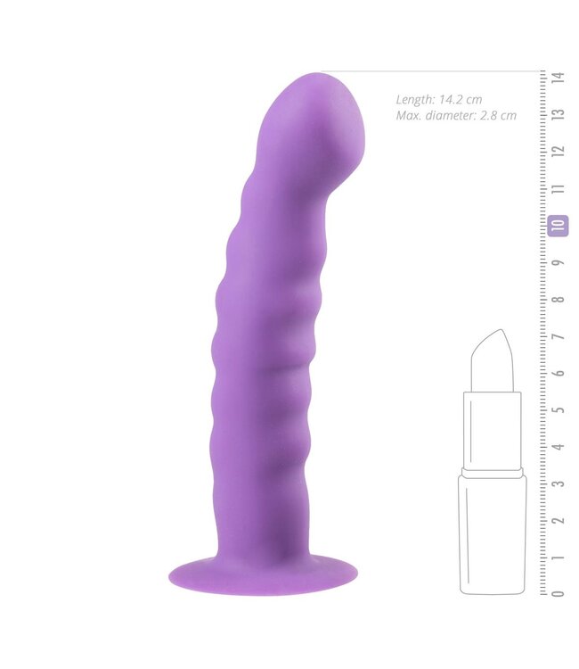 Easytoys Anal Collection Siliconen dildo met zuignap - Paars