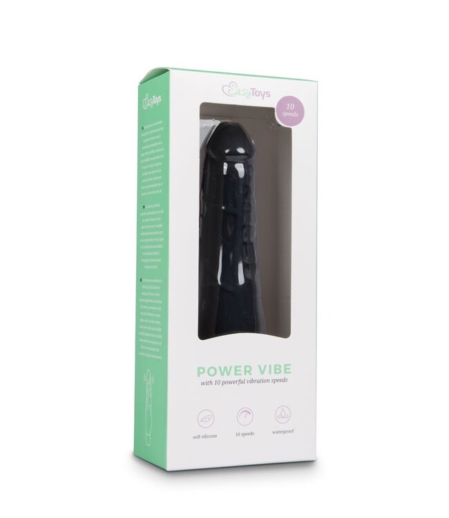 Easytoys Vibe Collection Realistische siliconen vibrator - zwart