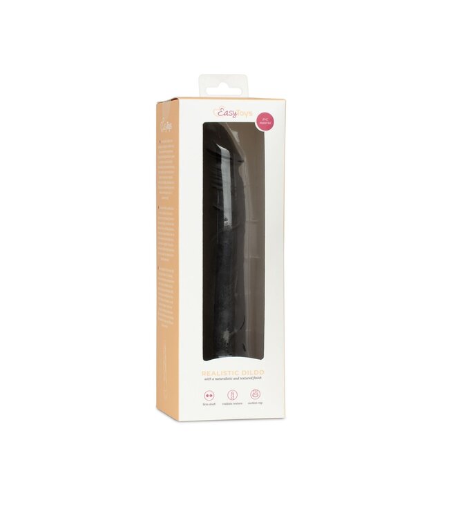 Easytoys Dildo Collection Dildo zonder ballen 17,5 cm - Zwart