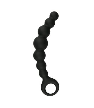 Easytoys Anal Collection Zwarte anale plug met kralen