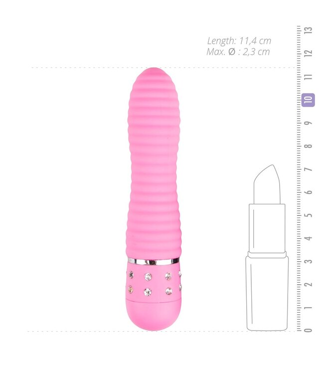Easytoys Mini Vibe Collection Easytoys Mini Vibrator Geribbeld - Roze