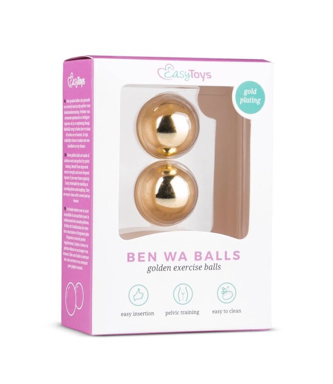 Easytoys Geisha Collection Easytoys Ben Wa Ballen 25 mm - Goudkleurig
