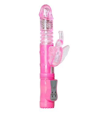 Easytoys Vibe Collection Stotende Butterfly Vibrator - Roze