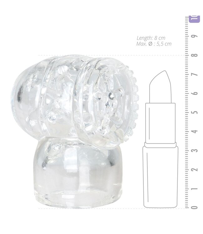 Easytoys Wand Collection EasyToys Wand Collection – Opzetstuk Met Masturbator - Clear