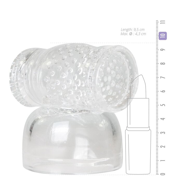 Easytoys Wand Collection EasyToys Wand Collection – Opzetstuk Met Masturbator - Clear