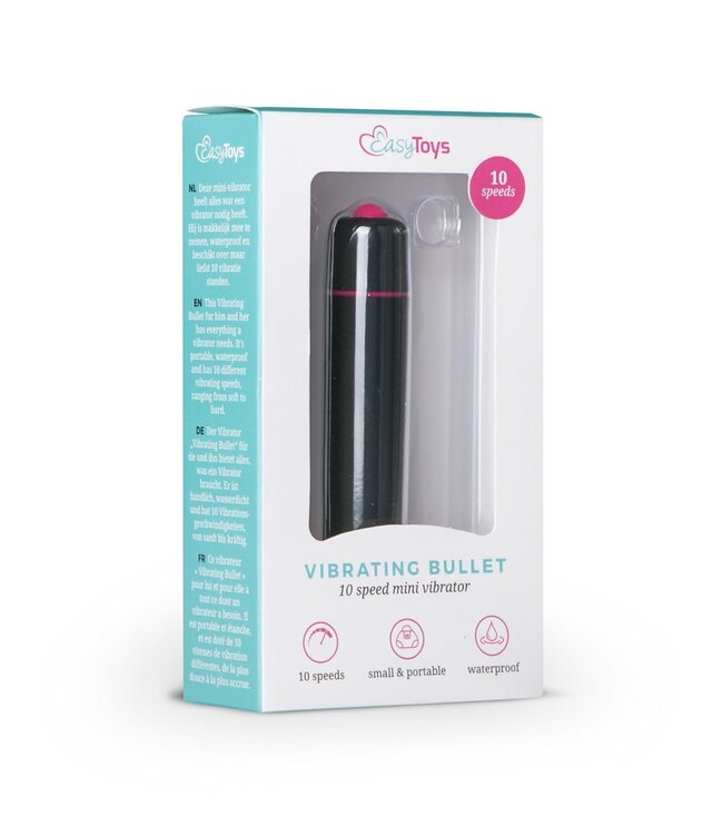 Easytoys Mini Vibe Collection Bullet Vibrator 10 Standen - Zwart