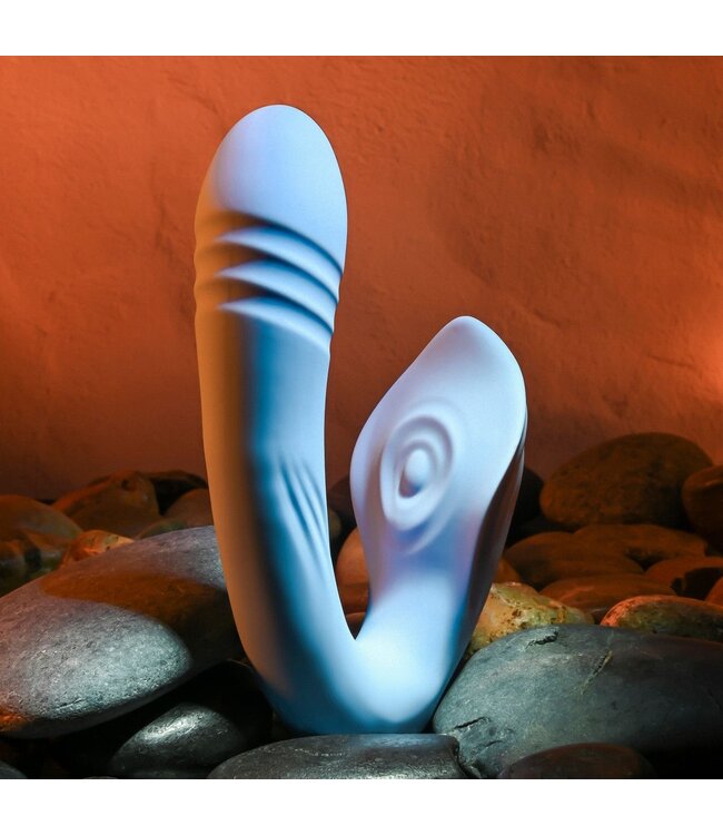 Evolved Evolved - Tap and Trust Vibrator - Lichtblauw