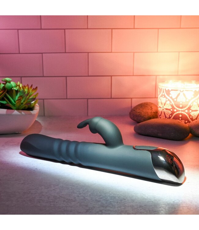 Evolved Evolved - Rapid Rabbit Stotende Vibrator - Zwart