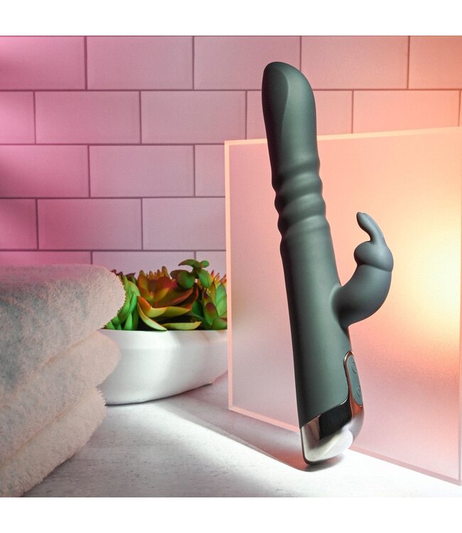 Evolved Evolved - Rapid Rabbit Stotende Vibrator - Zwart