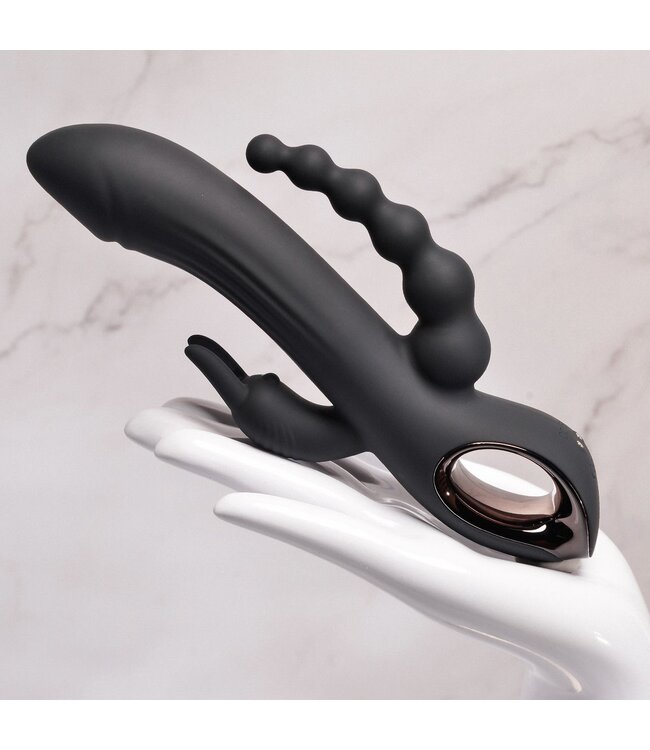 Evolved Evolved - Trifecta Rabbit Vibrator - Zwart