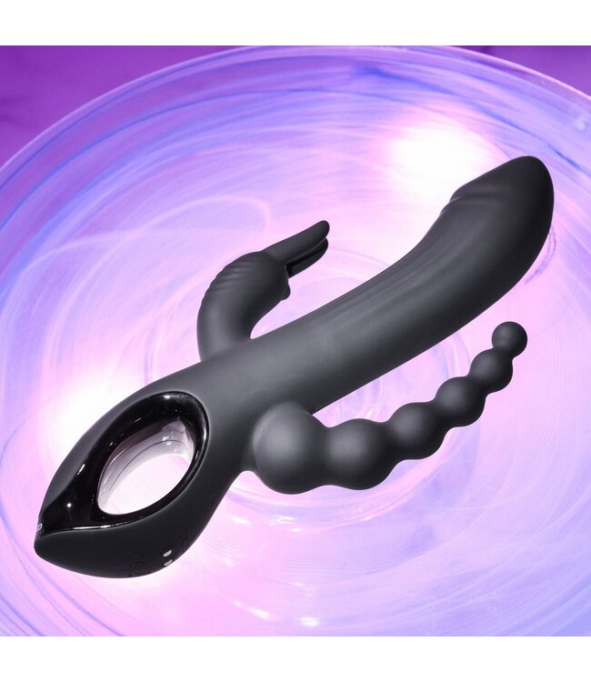Evolved Evolved - Trifecta Rabbit Vibrator - Zwart