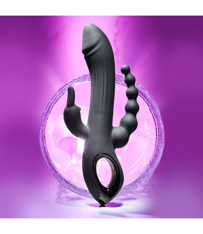 Evolved Evolved - Trifecta Rabbit Vibrator - Zwart