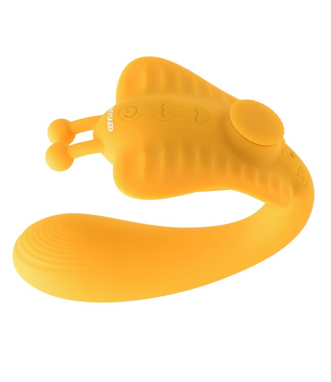 Evolved Evolved - The Monarch Strapless Strap On Vibrator - Geel