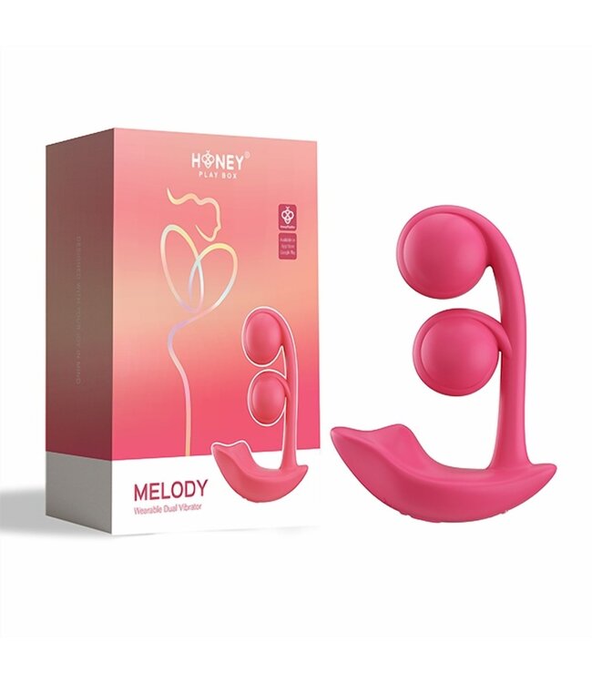 HoneyPlayBox HoneyPlayBox - Melody-Pressure Sensing App-Controlled Twin Balls Clit& G-sp