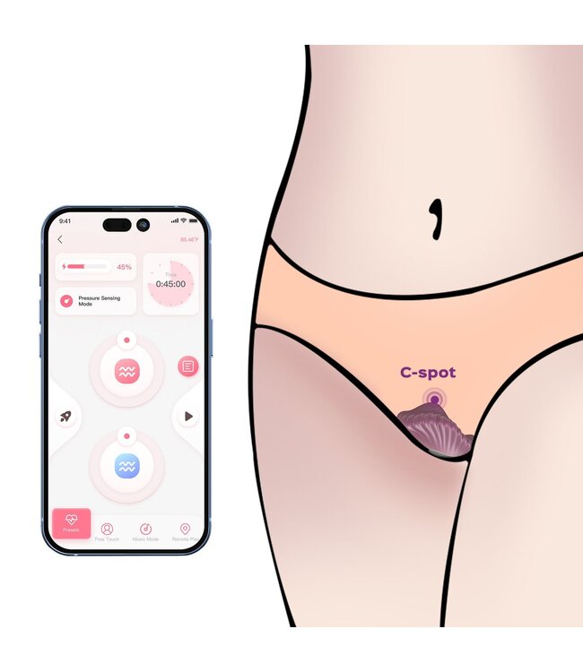 HoneyPlayBox HoneyPlayBox - PEARL App-Controlled Magnetic Panty Vibrator Purple