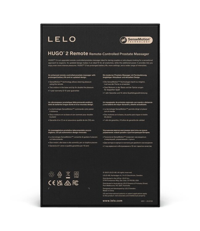 LELO LELO - Hugo 2 Prostaat Vibrator met Afstandsbediening - Groen