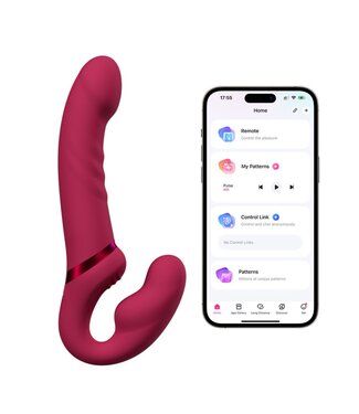 Lovense Lovense - Lapis Strapless Strap-on Vibrator - Roze