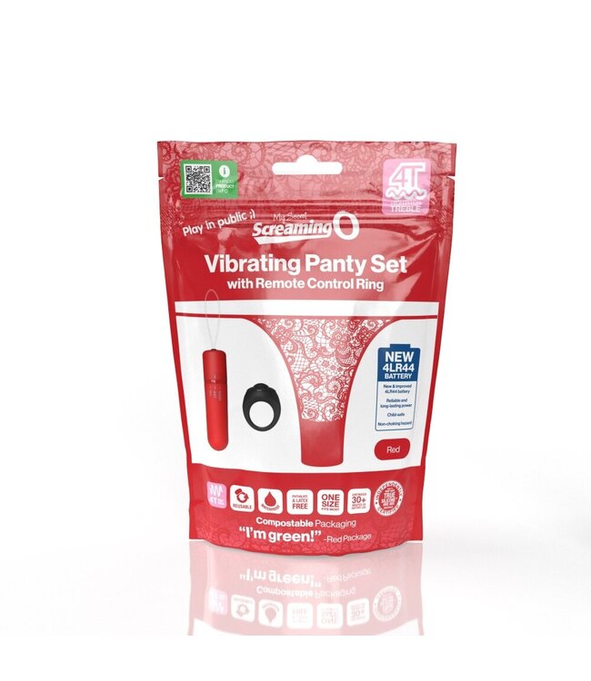The Screaming O The Screaming O - My Secret Screaming O 4T Panty Vibe Red