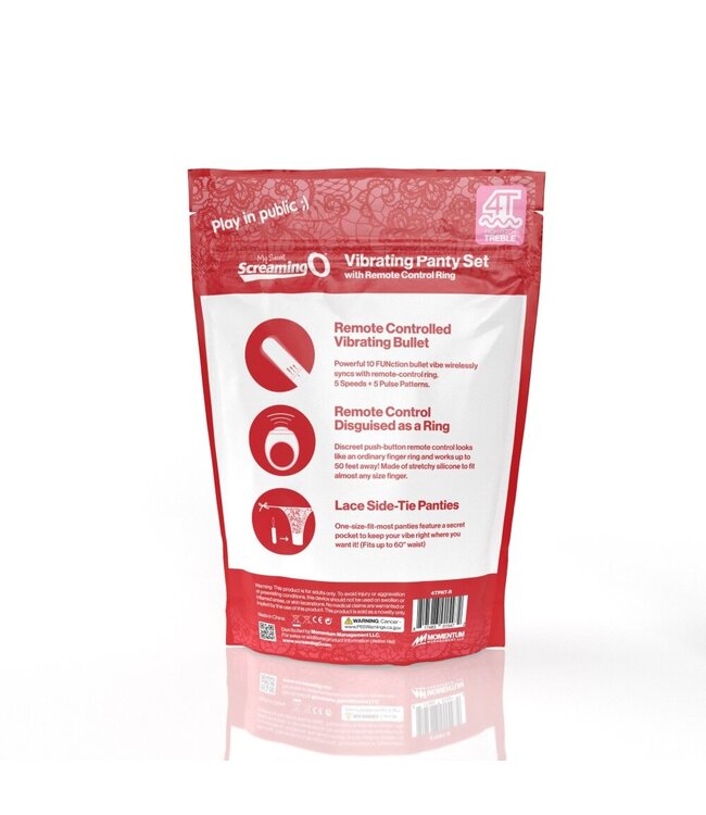 The Screaming O The Screaming O - My Secret Screaming O 4T Panty Vibe Red