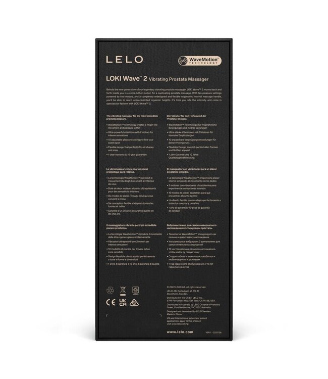 LELO LELO - Loki Wave 2 Prostaat Vibrator - Violet Dusk