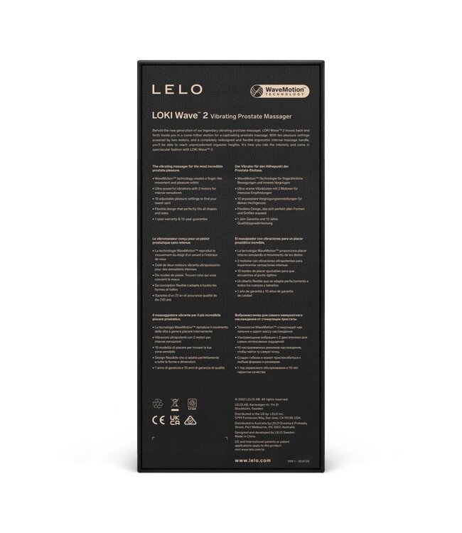 LELO LELO - Loki Wave 2 Prostaat Vibrator - Basic Blue