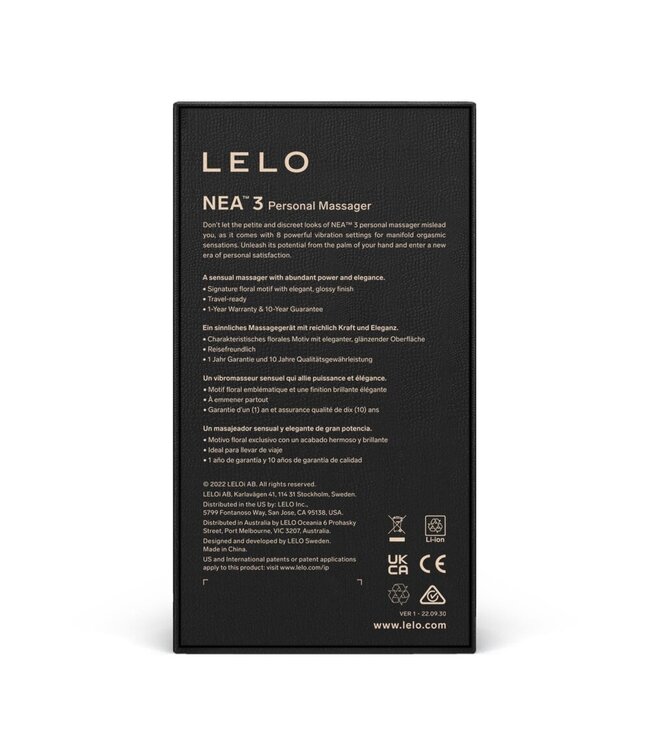 LELO LELO - Nea 3 Personal Massager - Pitch Black