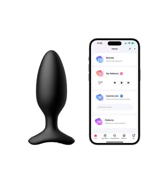 Lovense Lovense - Hush 2 Vibrerende Buttplug Met App - Zwart