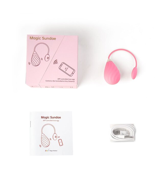 Magic Motion Magic Sundae App Controlled Vibratie Eitje - Roze