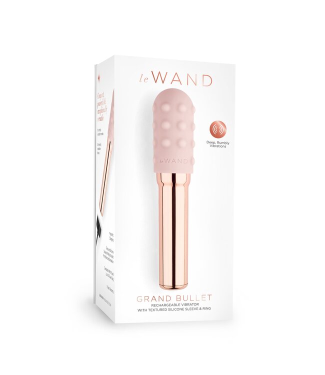 le WAND Le Wand - Grand Bullet Rechargeable Vibrator Rose Gold