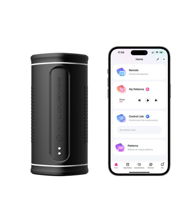 Lovense Lovense -  Automatische Masturbator Met App - Zwart