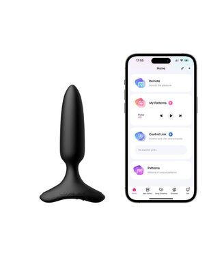 Lovense Lovense - Hush 2 Vibrerende Buttplug Met App - Zwart