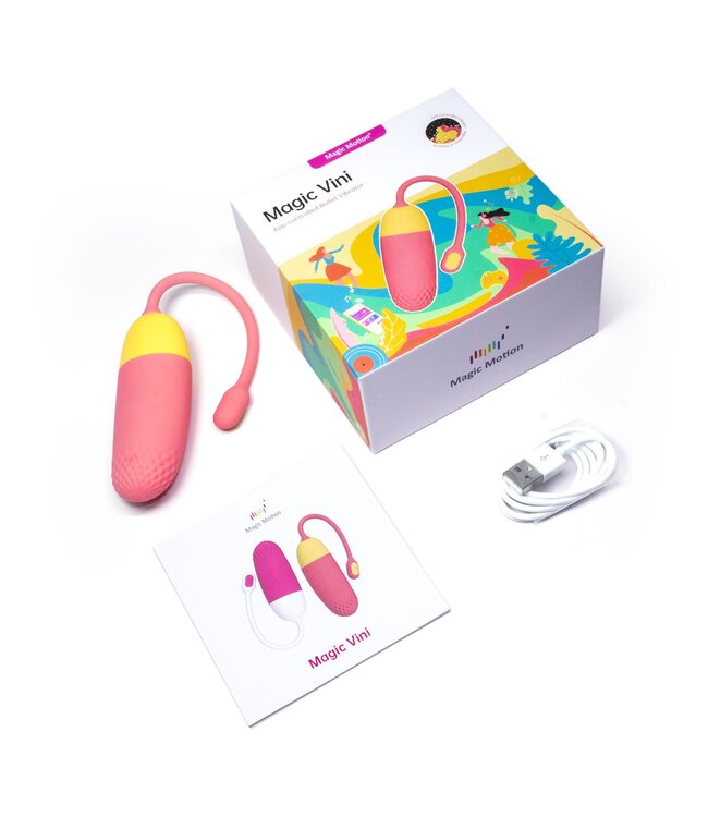 Magic Motion Magic Motion - Vini App Controlled Vibratie Eitje - Koraal/Geel