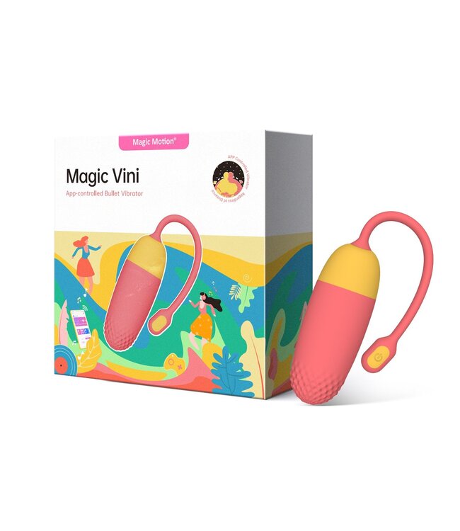 Magic Motion Magic Motion - Vini App Controlled Vibratie Eitje - Koraal/Geel