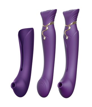 ZALO Zalo - Queen Set G-Spot Pulsewave Vibrator Paars