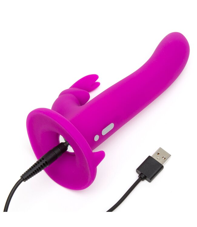Happy Rabbit Happy Rabbit – Vibrerende Strap-On Set – Magenta
