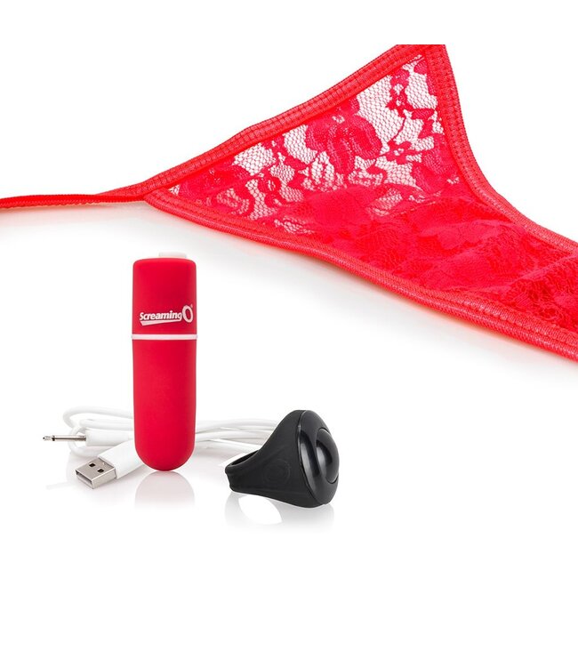 The Screaming O The Screaming O - Charged Remote Control Panty Vibe Rood