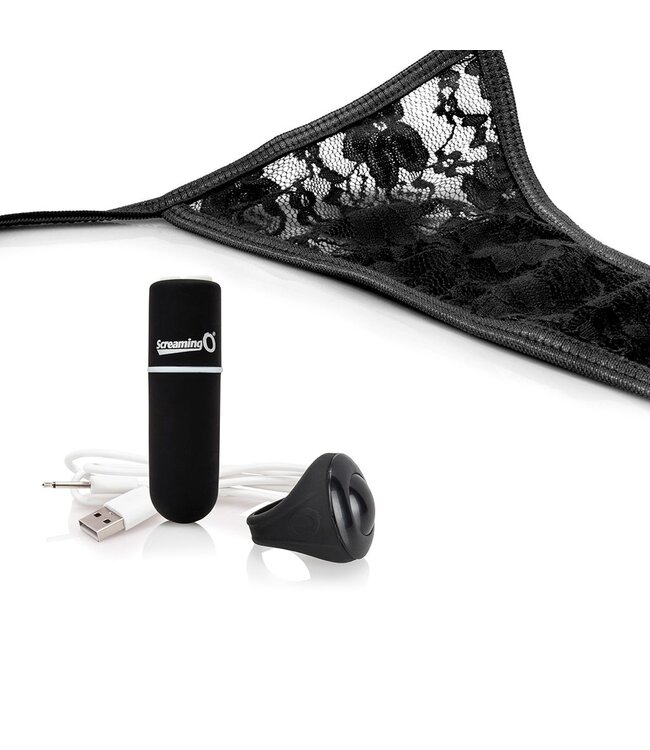 The Screaming O The Screaming O - Charged Remote Control Panty Vibe Zwart