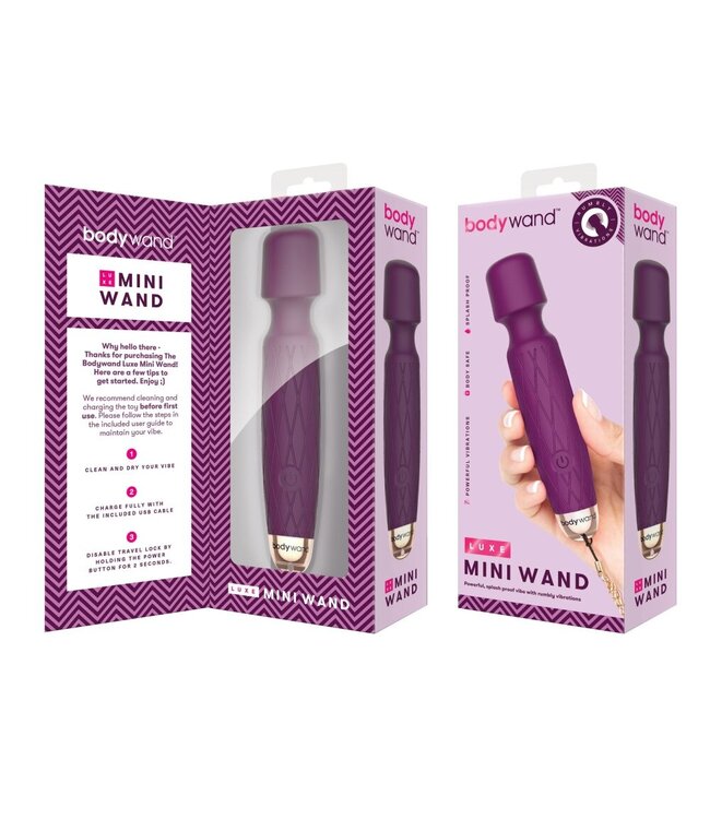 Bodywand Bodywand - Luxe Mini USB Wand Vibrator Paars