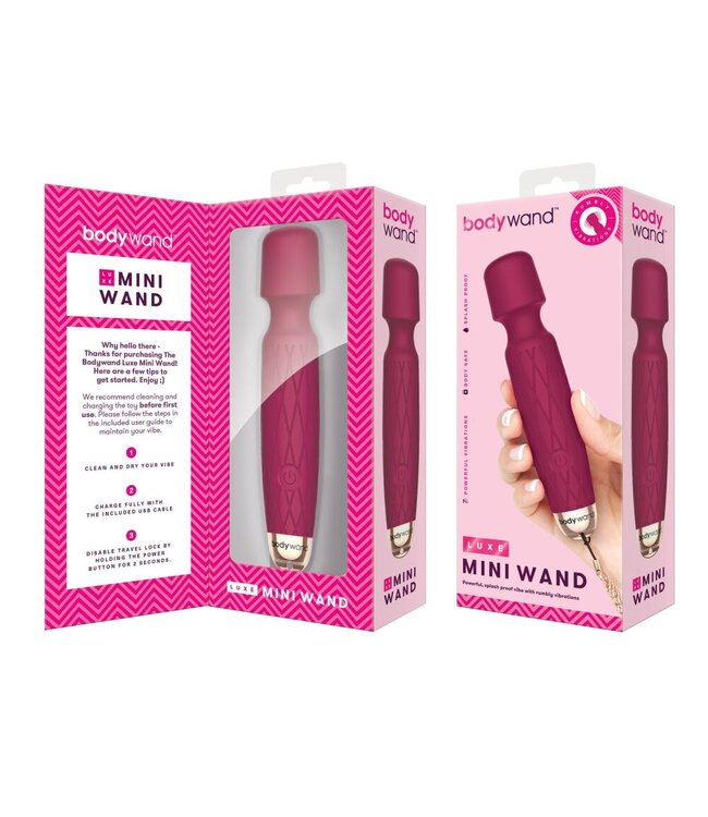 Bodywand Bodywand - Luxe Mini USB Wand Vibrator Roze