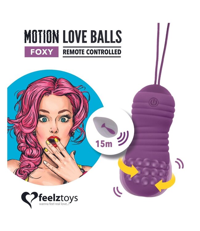 FeelzToys FeelzToys – Foxy Motion Love Balls – Remote Controlled