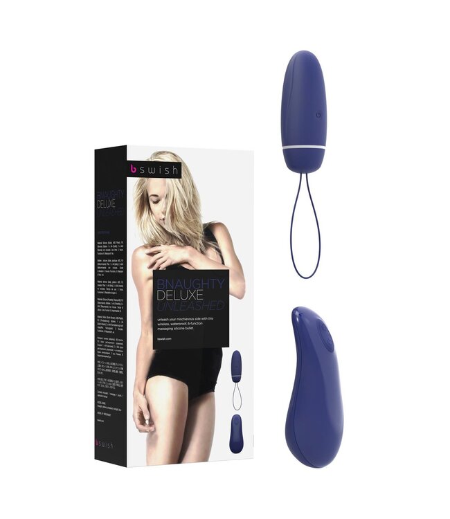 B Swish B Swish - bnaughty Deluxe Unleashed Vibrerende Bullet Blauw
