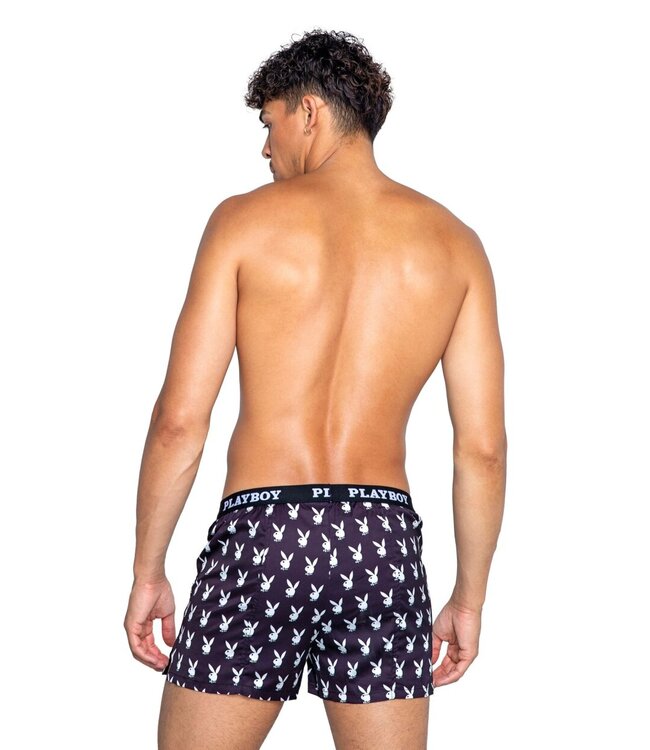 Playboy Lingerie Playboy Lingerie - Heren Champion Boxer - Zwart