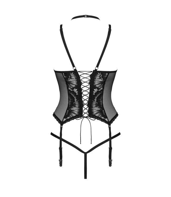 Obsessive Obsessive - 2-delige Jarretel-set Alessya -zwart